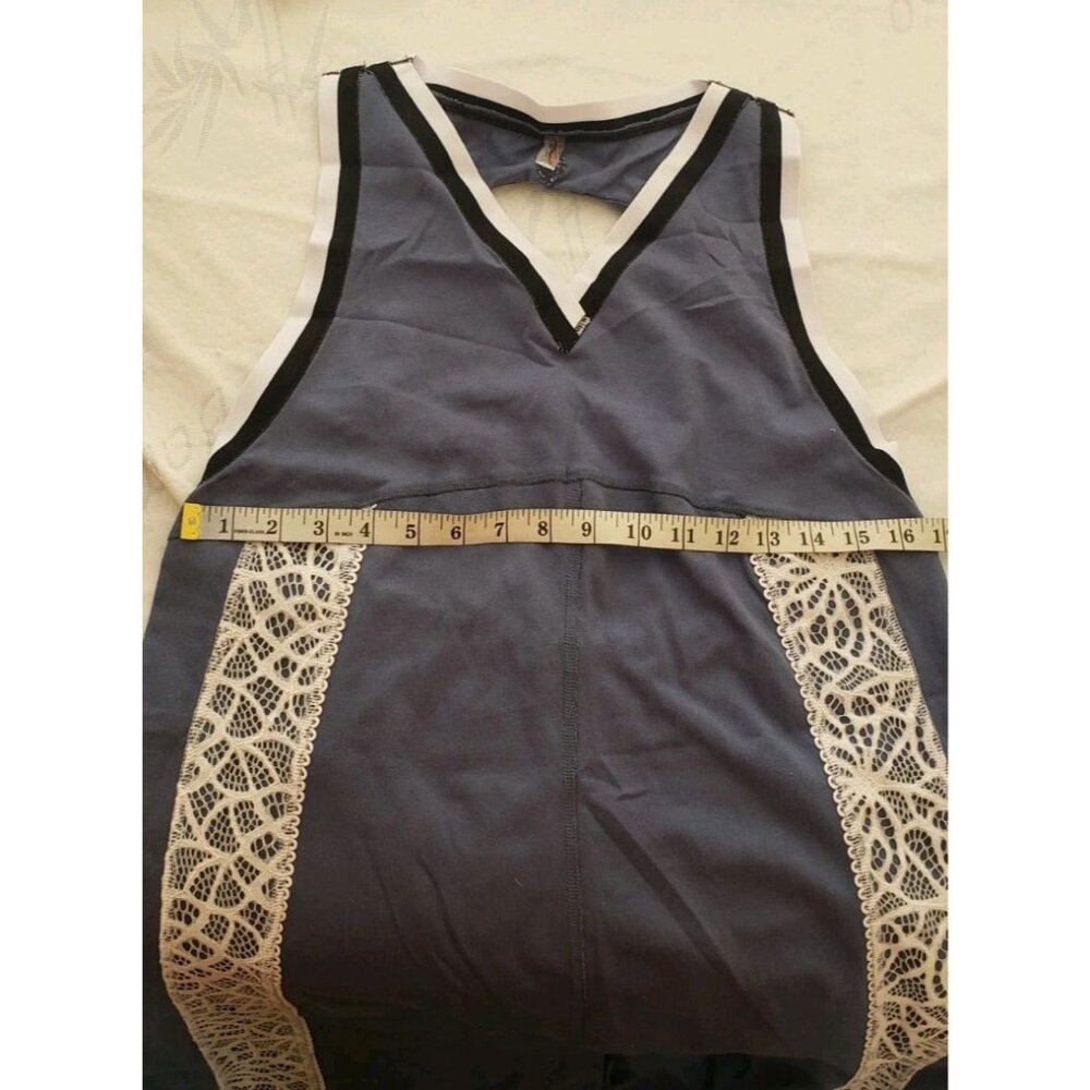 NEW FREE PEOPLE MOVEMENT DAY TRIPJUMPSUIT BLUE XSMALL - Picture 8 of 12